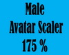 Male Avatar Scaler 175%