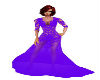 Elegant Purple Lace Gown