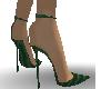 green striped heels