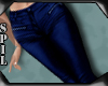 ]S[ Leather Pants Blue