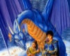 blue dragon & rider
