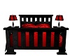 red and black cuddle bed