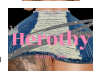 EML DENIM RIPPED SKIRT