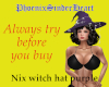 Nix witch hat purple