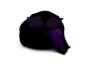 Black Purple Beanbag