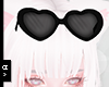Ⓐ Black Heart Glasses
