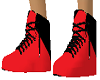 tennis shoes M blk & red
