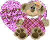 Cute Pink Teddy Bear Val