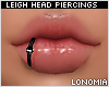Leigh Black Lip Ring