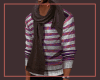 Sweater w/ Scarf Purple