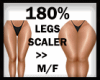 180% Leg thigh width M/F