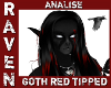 Analise GOTH RED TIPPED!