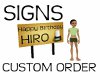 Birthday sign 4 Hiro