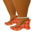 Tangerine Checks Sandals