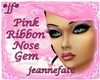 *jf* Pink Ribbon NoseGem