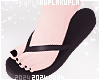$K Black Flip-Flops