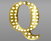 K letter Q gold