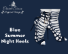 Blue Summer Night Heels