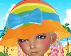 Kid Rainbow Sun Bonnet