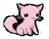 Pink kawaii kitten