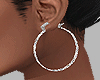 E* Diamond Hoop Earrings