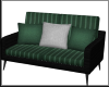Green Striped Sofa