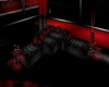 sofas black/red goth