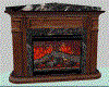DARK BROWN FIRE PLACE