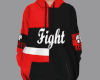 hoodie FIGHT RED f