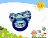 Baby Blue Floral Paci.