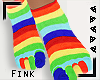 🍕 Rainbow Toe Socks