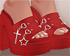 B. RED CHARM HEELS