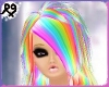 Long Rainbow Emo Hair