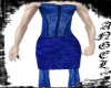 V line Blue dress