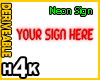 H4K Neon Sign Derive