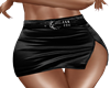 Sexy Black Satin Skirt