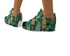 green Christmas shoes