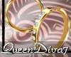 [QD7]Diamond Hoops Gold