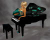 Teal/Black Baby Piano