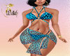 Bikini Leopard  Blue