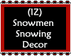 Snowman Snowing Decor