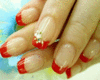 Red French Nails