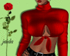 Red Keyhole Sweater