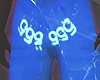 555 Number Pants Blue