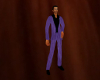 mens purple silk suit
