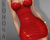 ṩ|Latex Dress Red rl