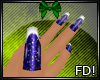 FD! Sparkly Purple Nails