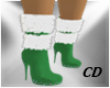 CD Santa Boots Green