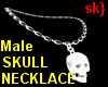 sk} Skull necklace Male