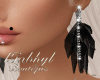 Ornella Earrings Black